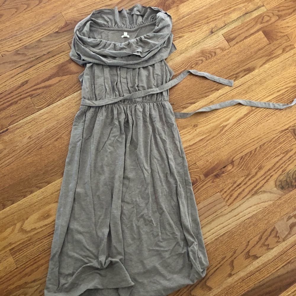 J Crew ruffle-neck/shoulder dress, XS, convertible
